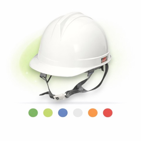 Mũ bảo hộ Hàn Quốc SSEDA nhọn có núm vặn 4 Quai Vải có Xốp Loại 3